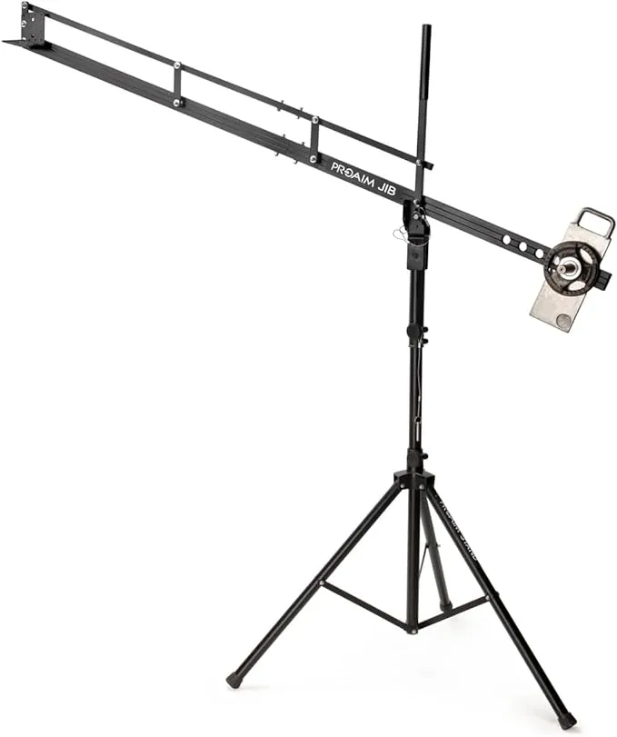 PROAIM 9ft Video Camera Jib Crane with Stand. (P-9-TS) for Gimbals, Pan-Tilt & Fluid Head. Payload up to up to 8kg / 17.6lb.