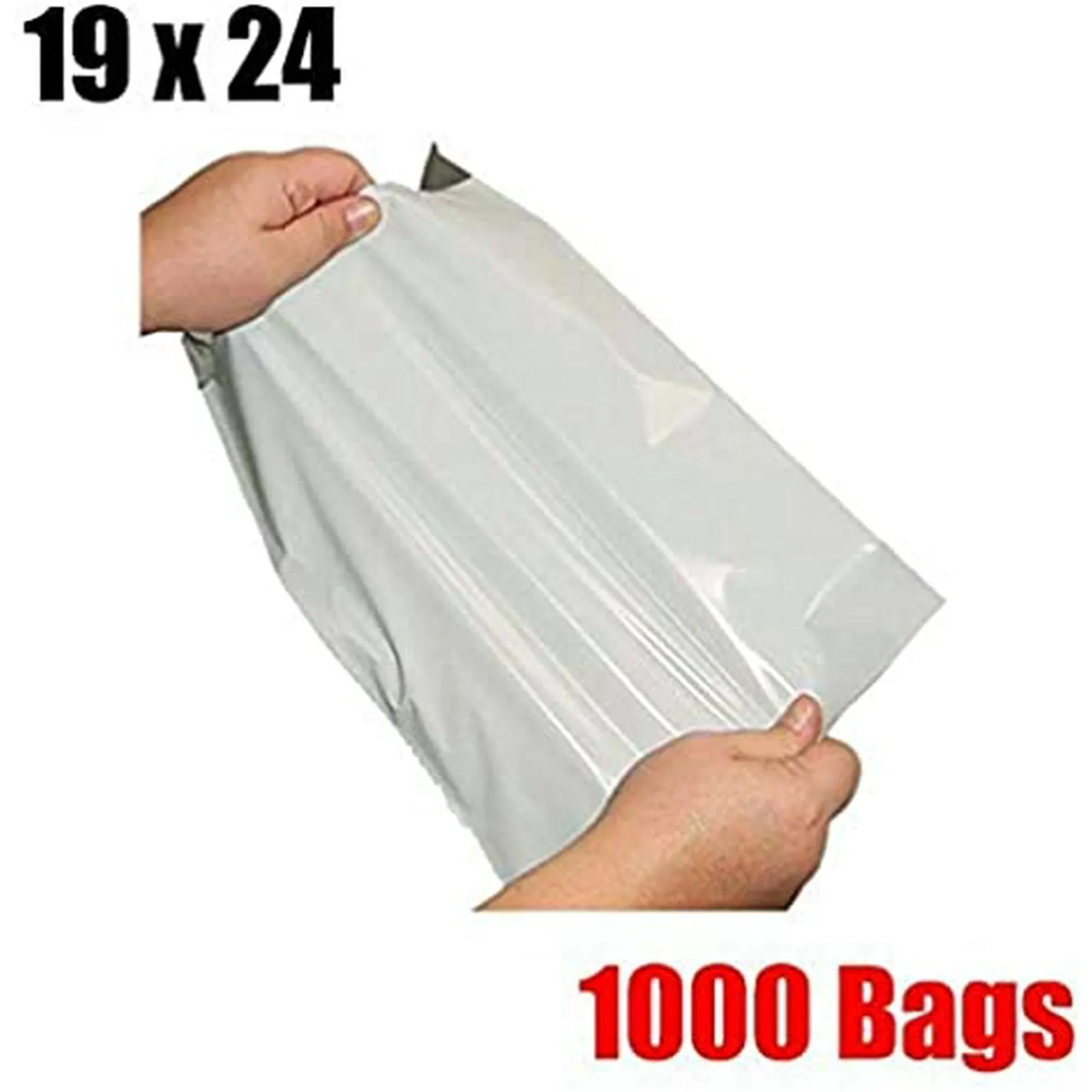 Imbaprice 1000 24x24 White Poly Mailers Envelopes Bags 24 x 24