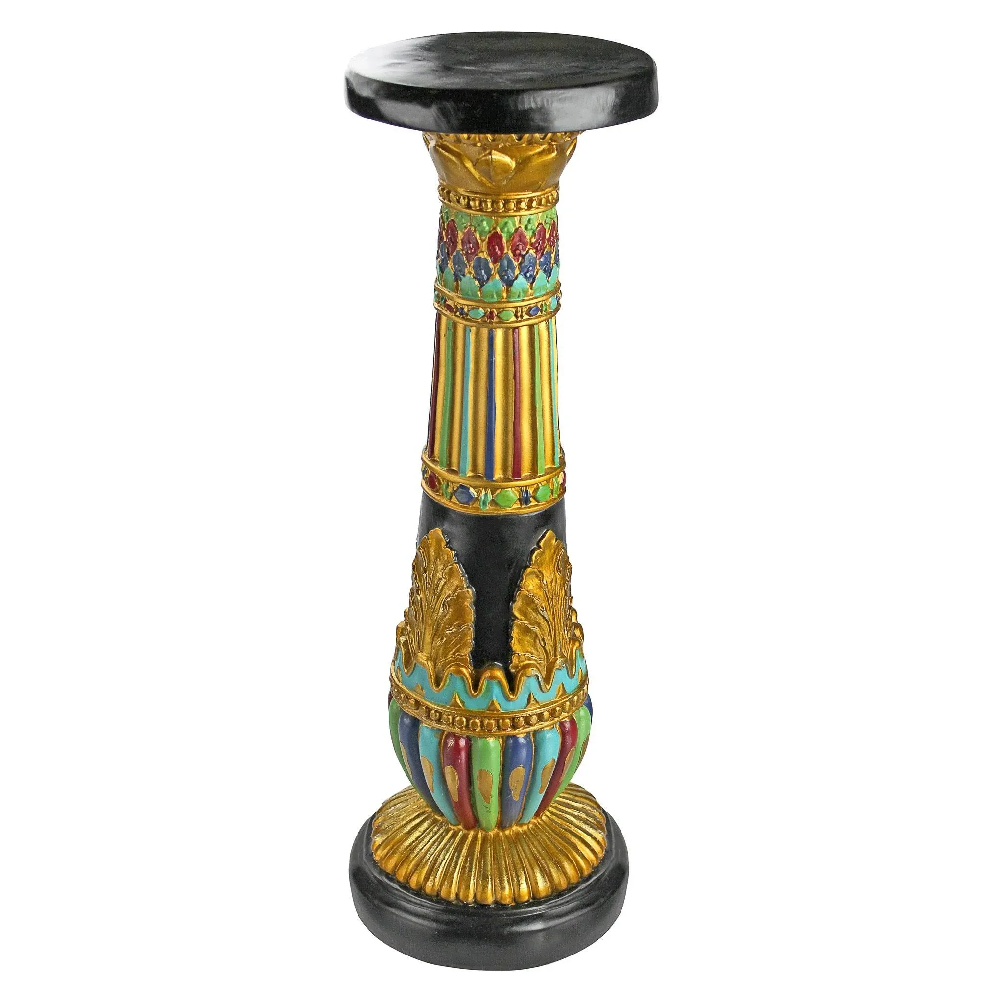 AH20234 -  Regal Egyptian Luxor Sculptural Pedestal - Ancient Egyptian Decor